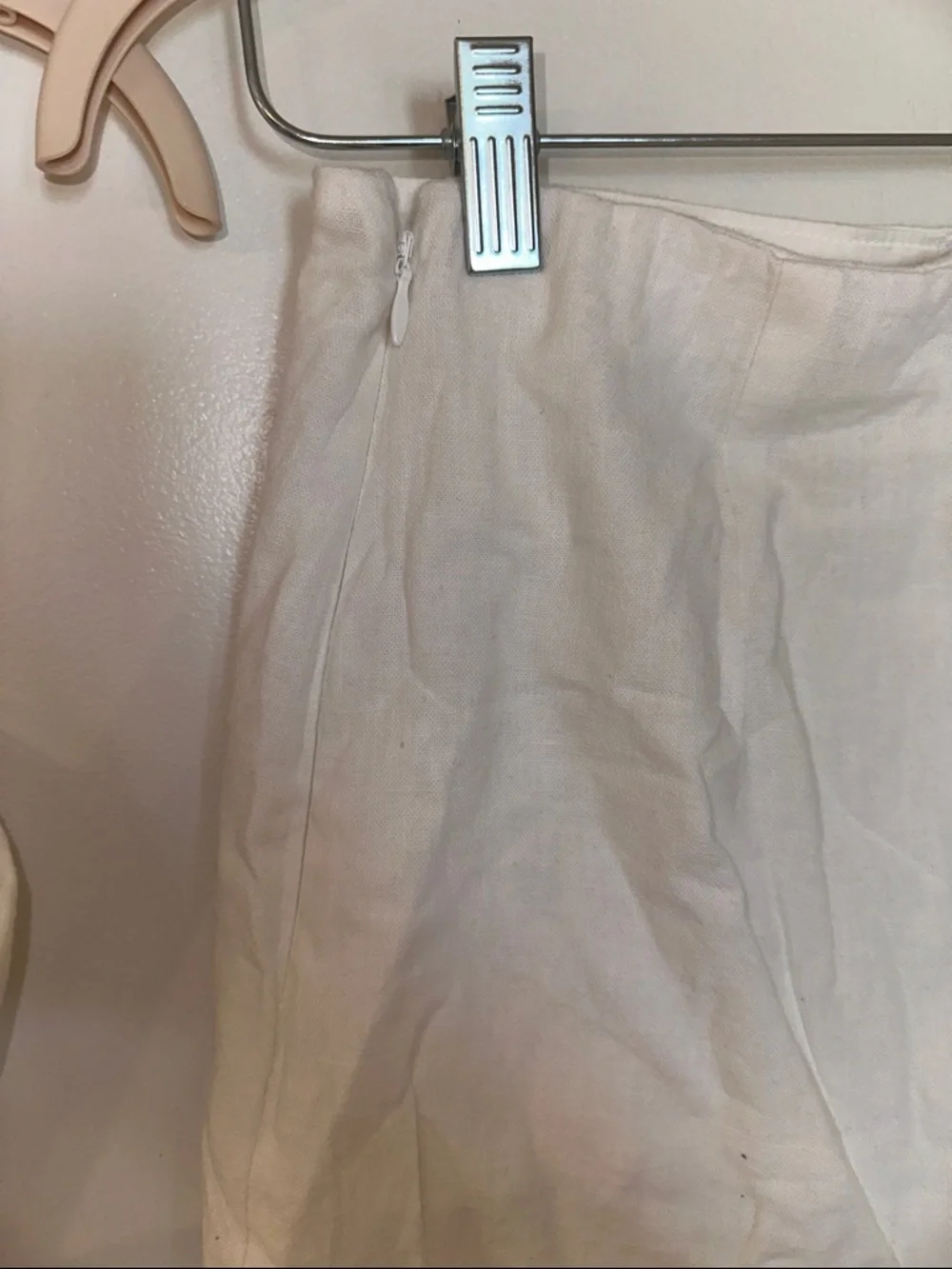 Abercrombie & Fitch White Linen Blend Cropped Tank Top and Skort Set - Picture 5 of 5